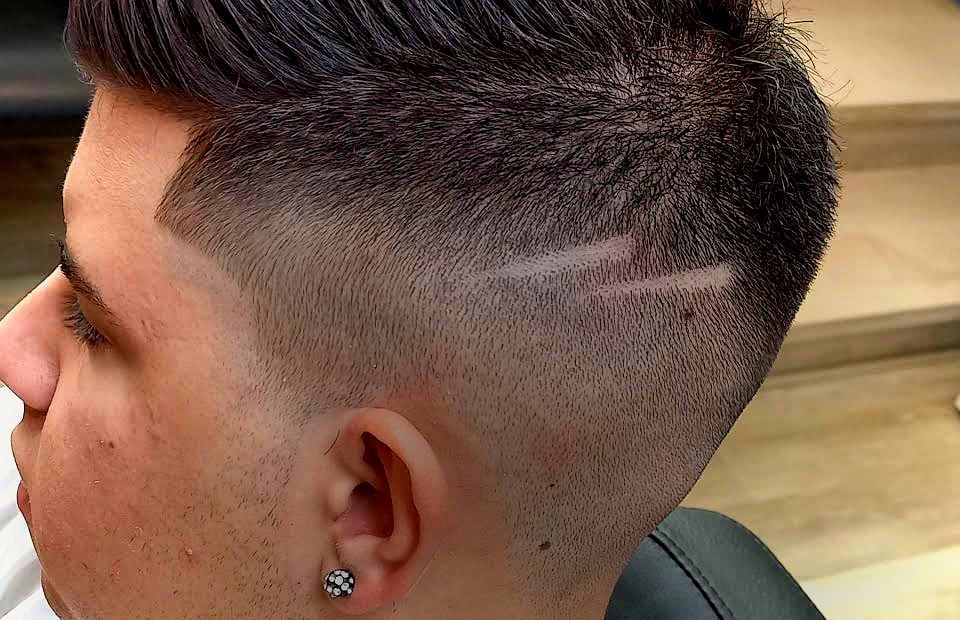 Skin Fade com Risco — Dom Duarte Barber Shop